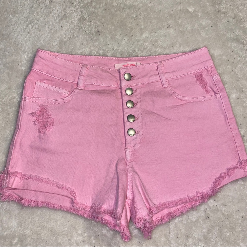 NWOT High Waisted Pink Denim Shorts
